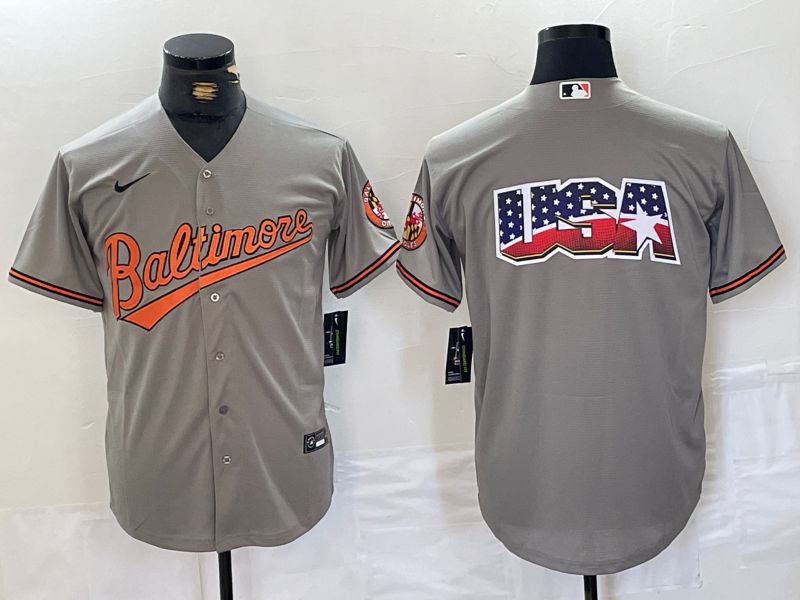 Men Baltimore Orioles Blank Grey Game 2024 Nike MLB Jersey style 3